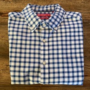 Cremieux Classics Slim Fit S/L Blue Checkered Shirt